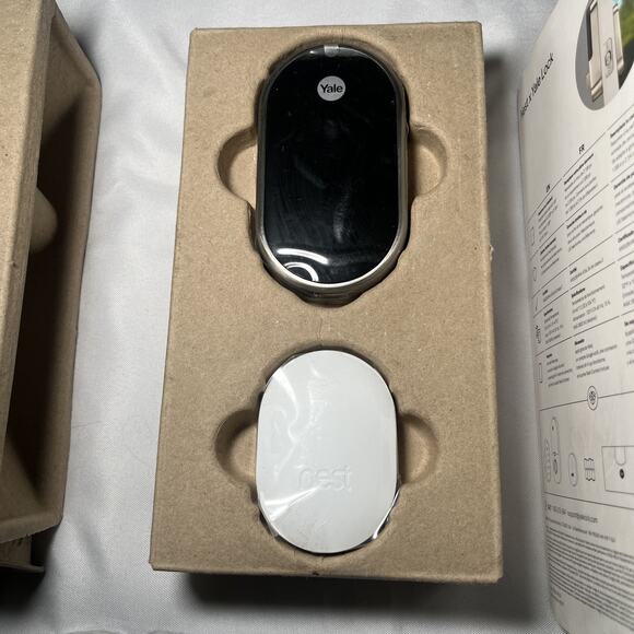 Google Nest x Yale Lock Tamper Proof Smart Lock Keyless Satin Nickel OPEN READ - Picture 2 of 12